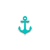 Bogg Bit - Turquoise Anchor