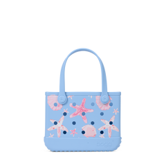 Bitty Bogg Bag - Carolina Blue Shells and Starfish