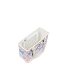 Bitty Bogg Bag - Pink Stripes & Blue Shells