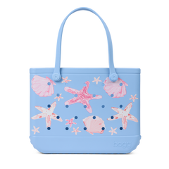 Original Bogg Bag - Carolina Blue Shells and Starfish