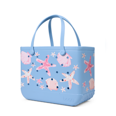 Original Bogg Bag - Carolina Blue Shells and Starfish